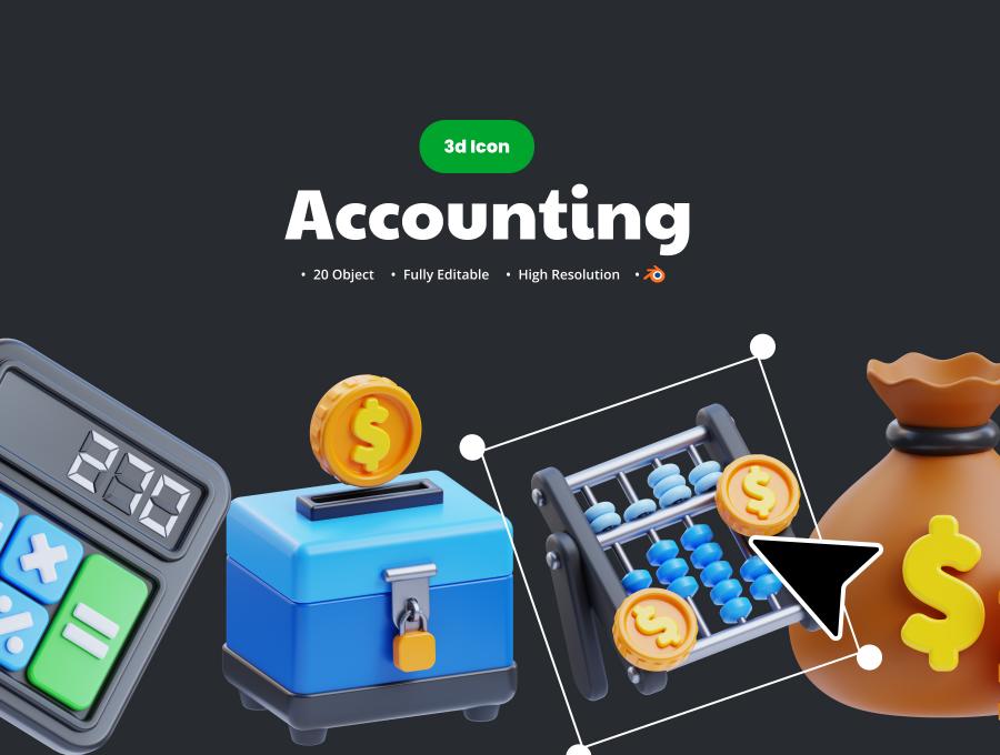 Accounting 3d Illustrations