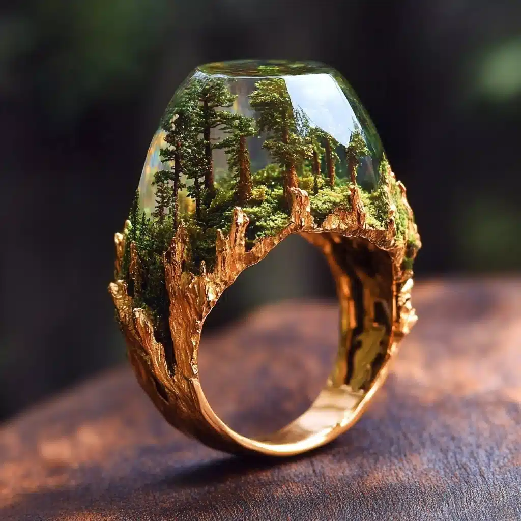Magical Forest Inside Ring Midjourney提示词