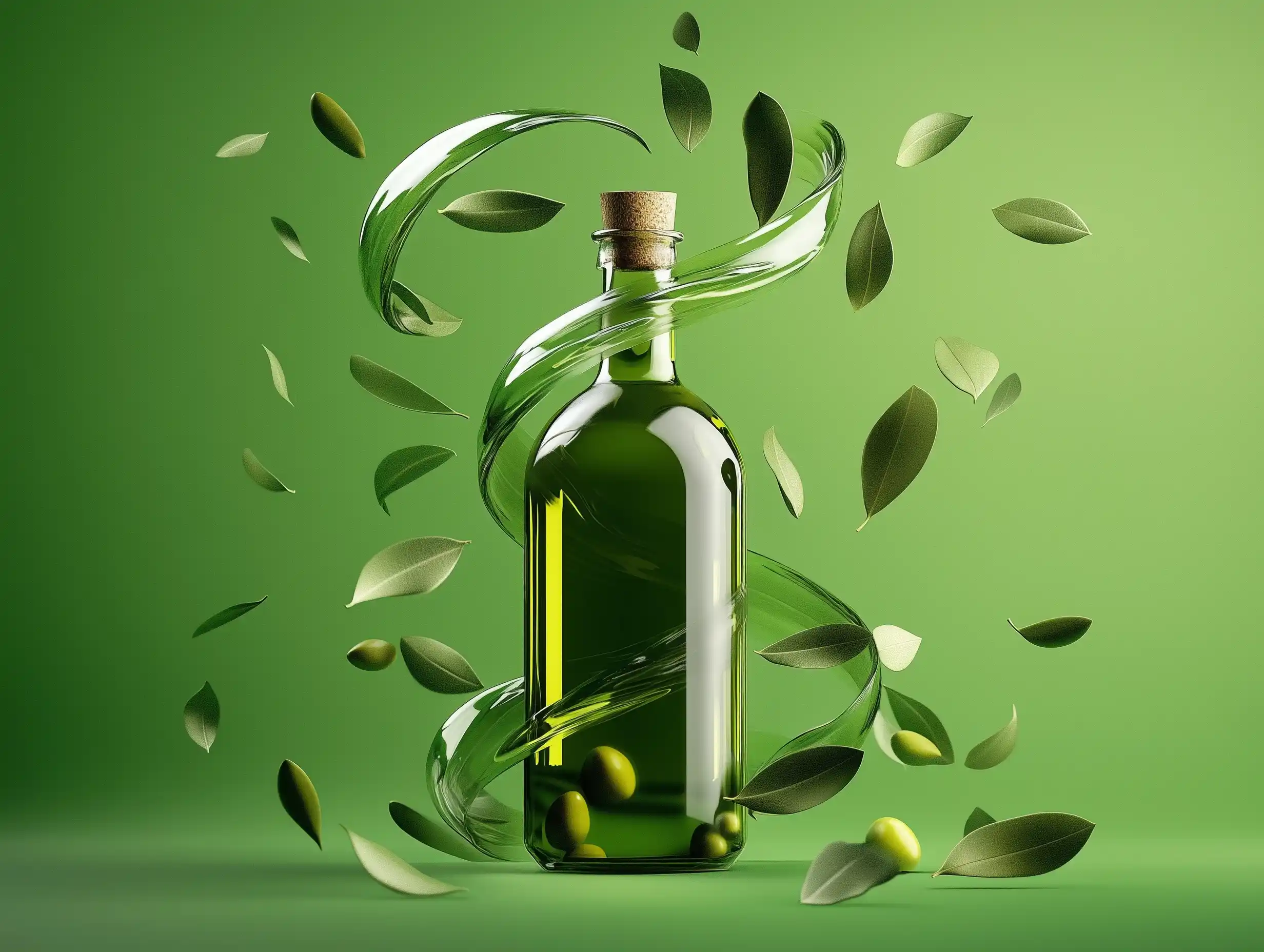 Hyper-Realistic Olive Oil Display Midjourney提示词