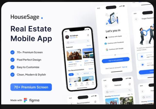 HouseSage - Real Estate Mobile Ui Kit