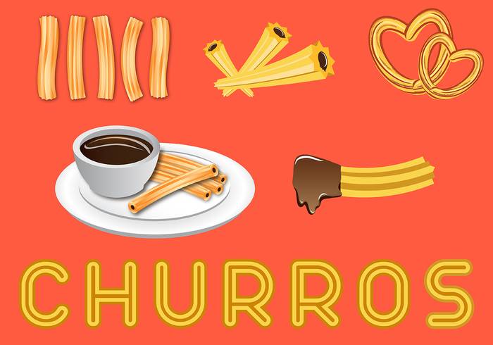 免费美味Churros矢量