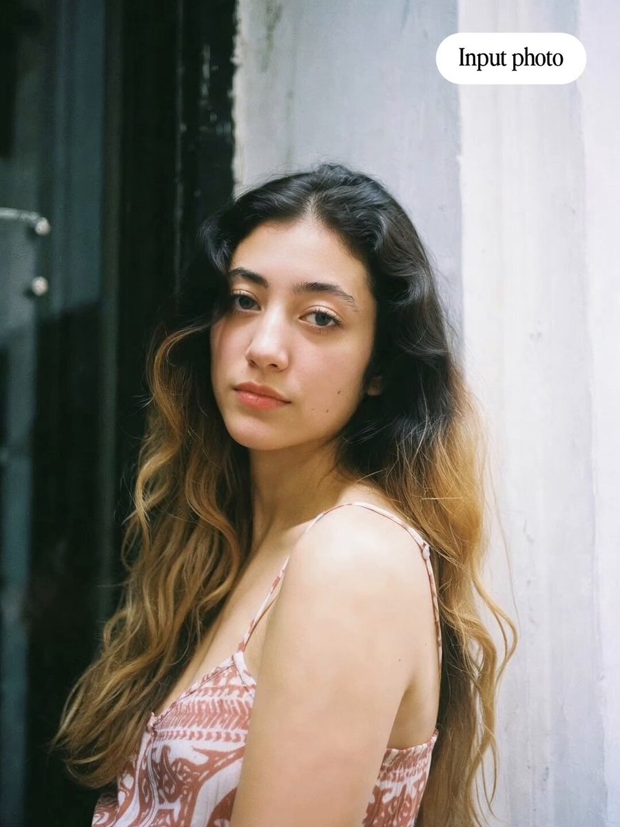 Candid Film Portrait: Young Woman, Natural Light, Pensive Nano Banana提示词