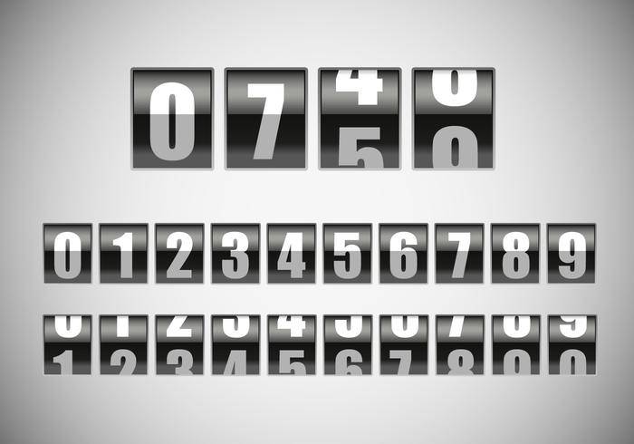 数字矢量的免费计数器