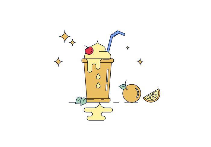 免费的冰沙矢量
