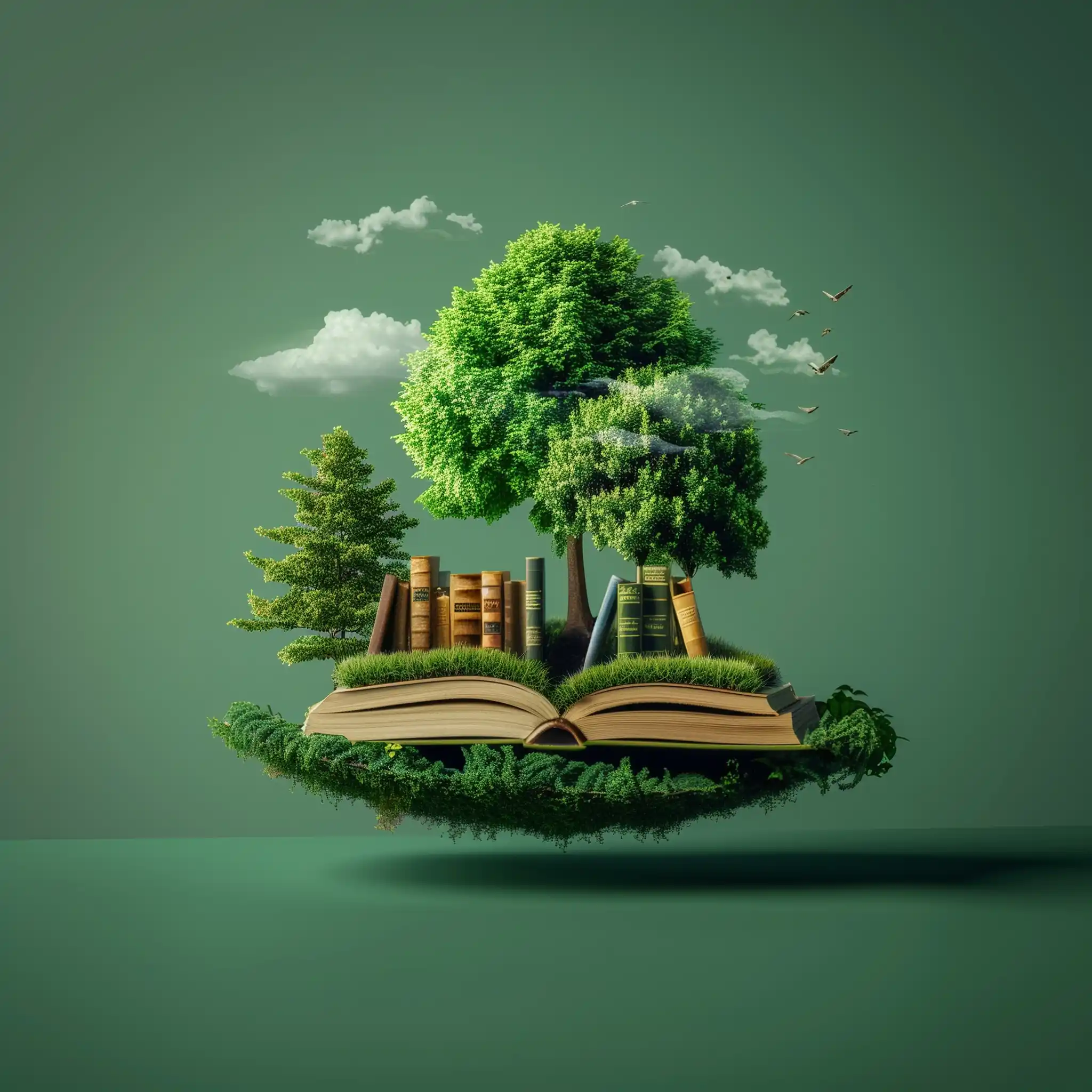 Bookish Miniature World Midjourney提示词