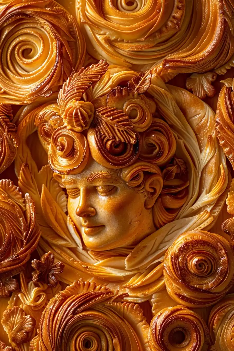 Divine Pastry Goddess Poster Midjourney 提示词生成效果
