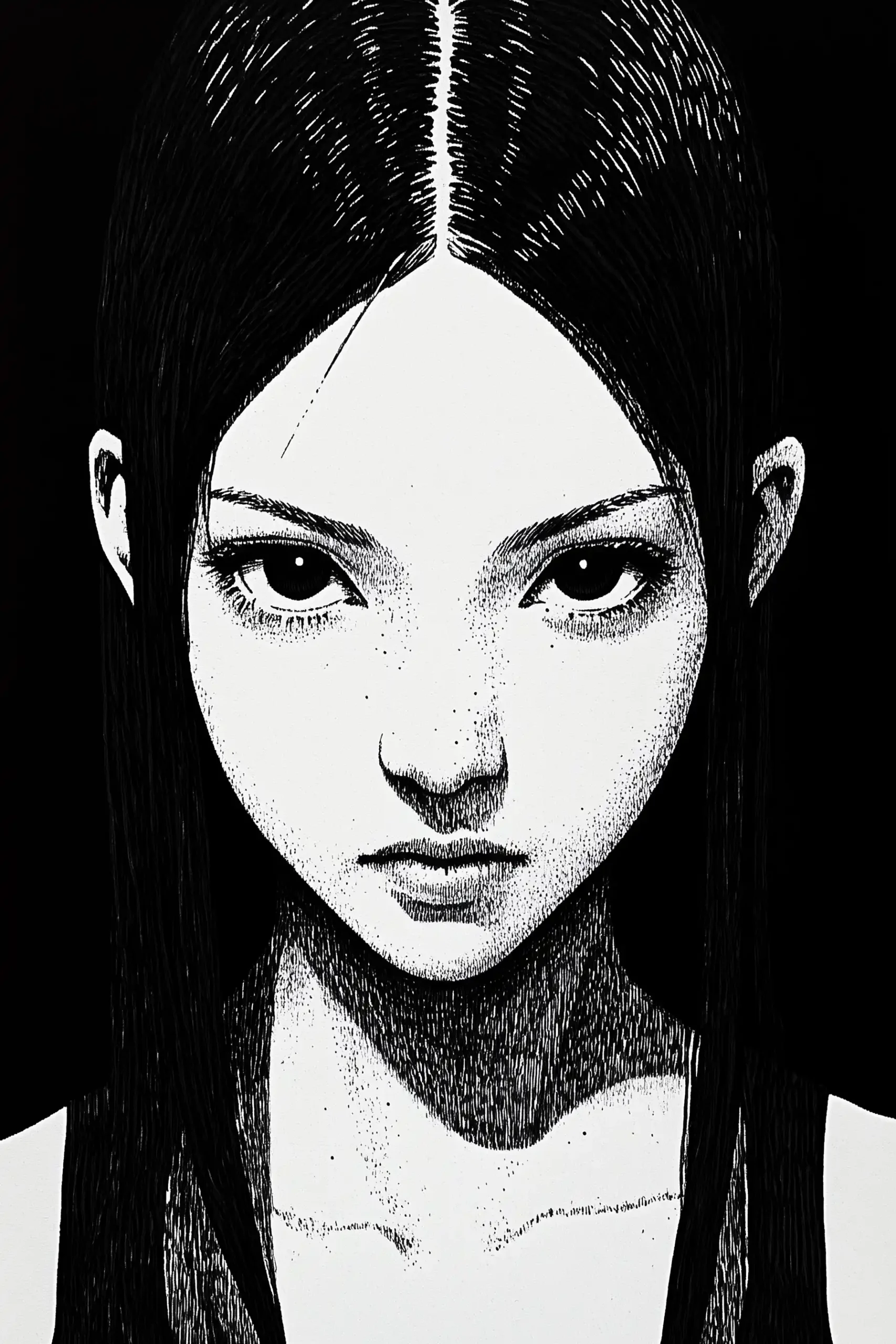 Young Woman in Chaos Midjourney 提示词生成效果