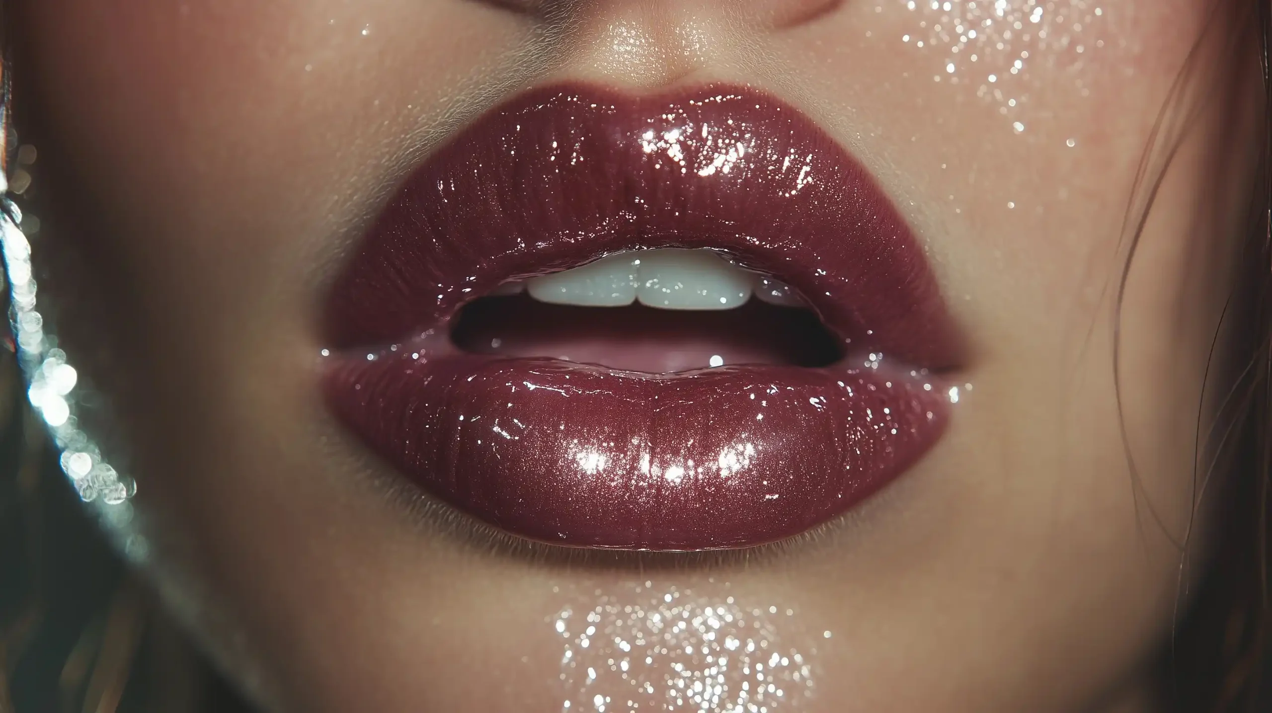 Glossy Lips with Cigarette Midjourney提示词