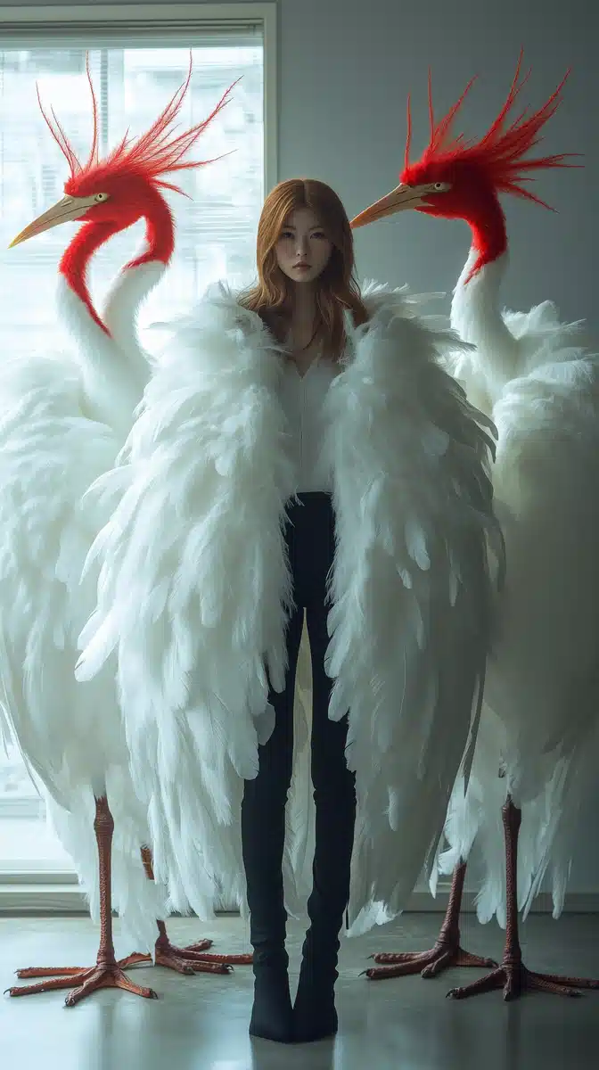 Heron Model in Van Herpen Midjourney提示词