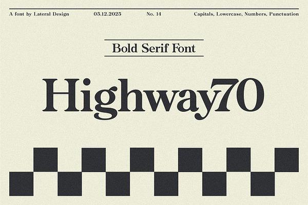 Highway 70 Retro Serif