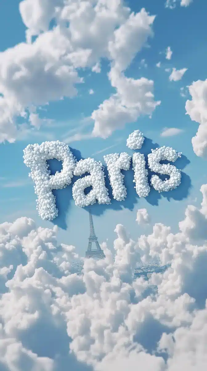 Pixar Clouds with Paris Midjourney提示词