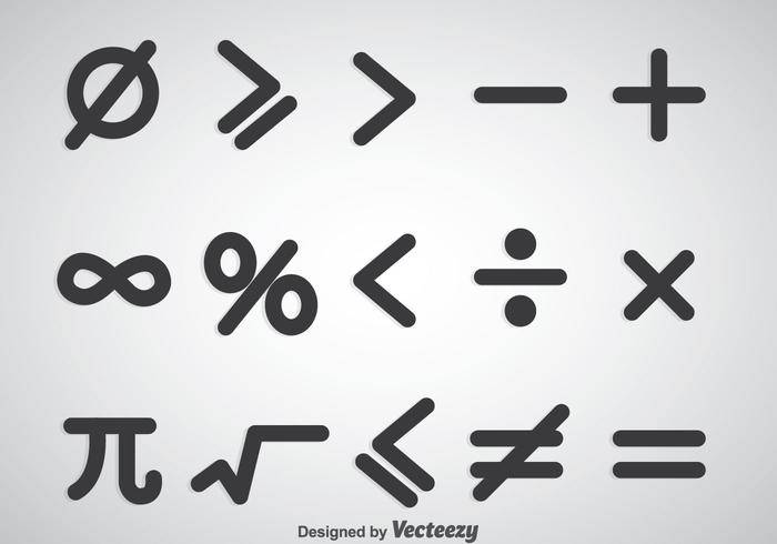 数学符号矢量集