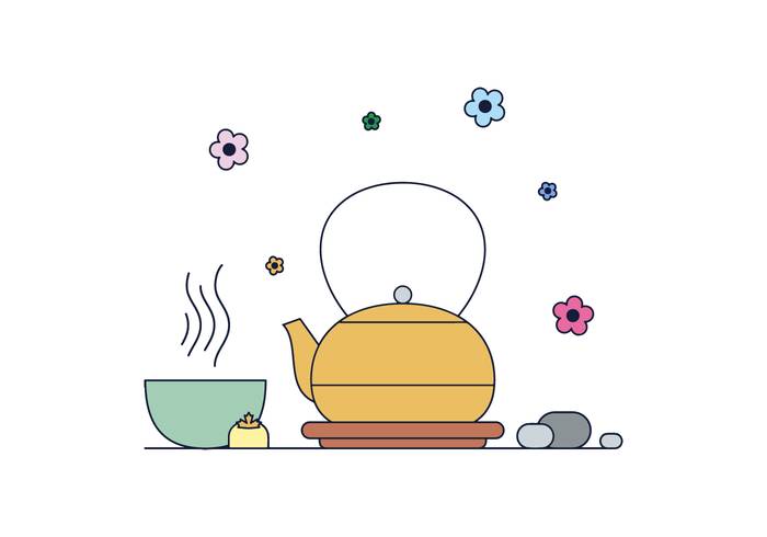 免费抹茶茶矢量