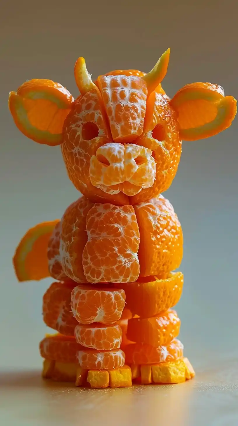 Fruit Cattle Monochrome Art Midjourney提示词