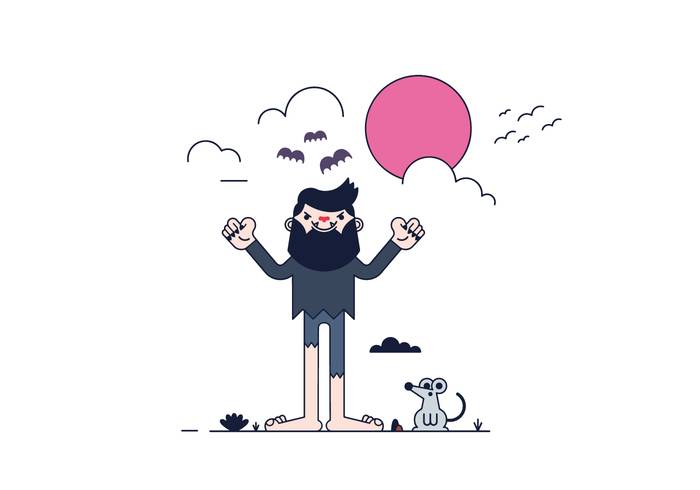 免费的狼人矢量