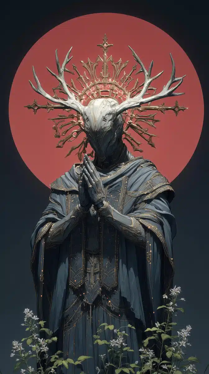 Gothic Cyberpunk Oracle Design Midjourney提示词