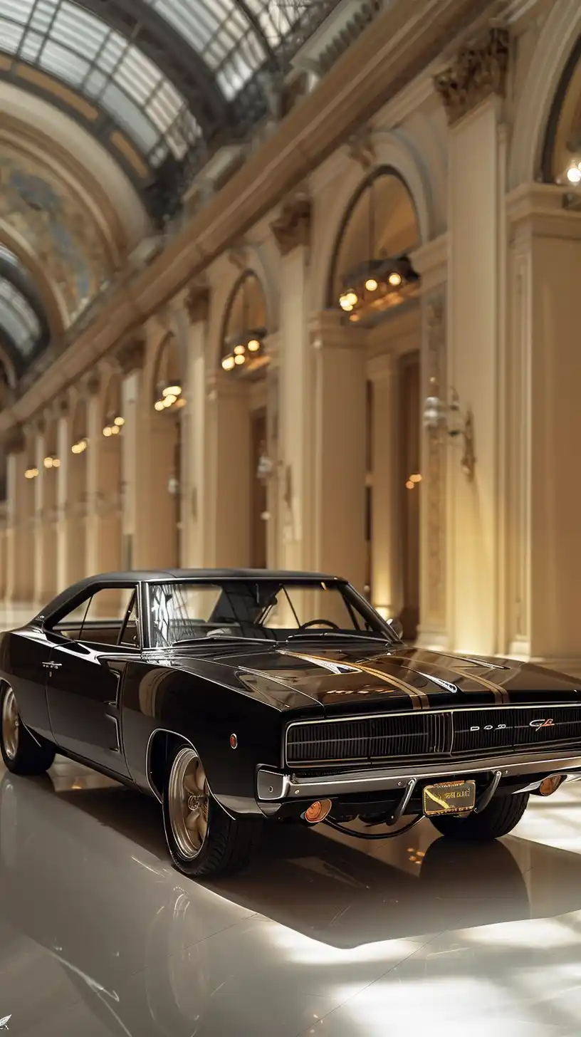 Commercial Charger at Louvre Midjourney提示词