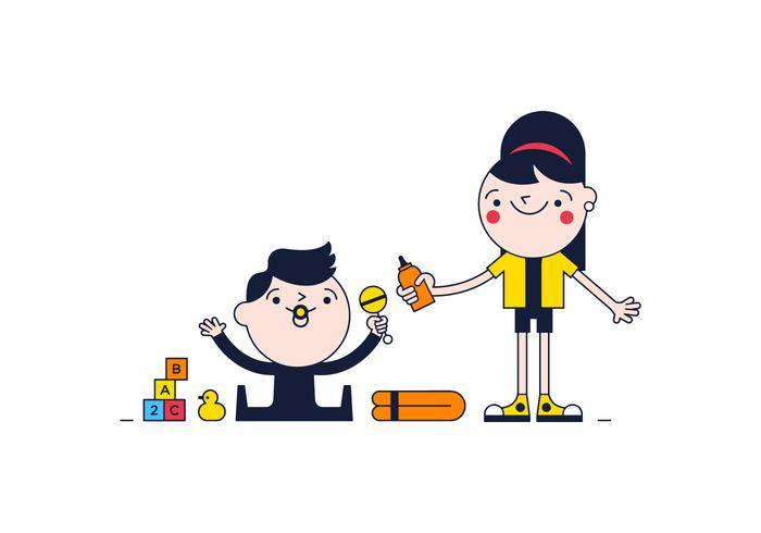 免费保姆矢量