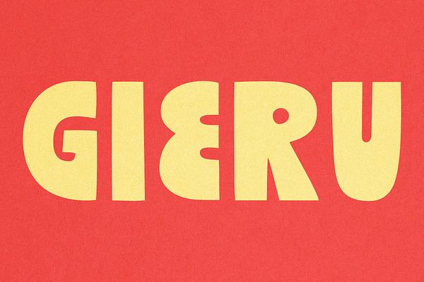 Gieru Handmade Display Font