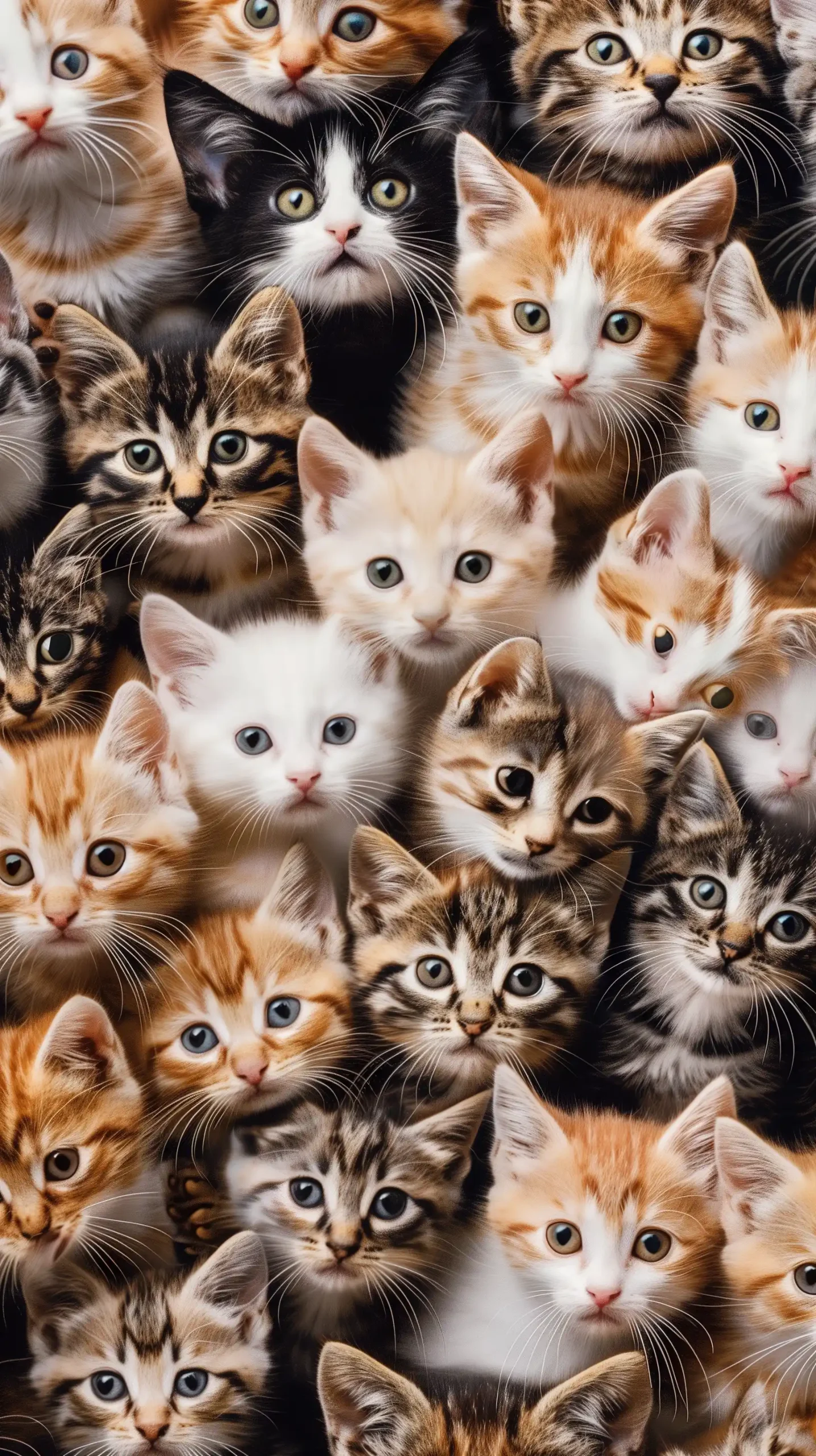 Patterned Cats Wallpaper Midjourney提示词