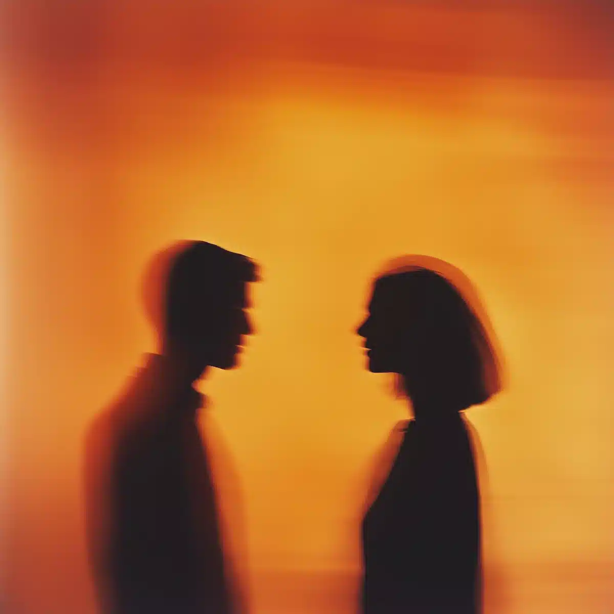 Blurred Couple with Gradient Midjourney提示词