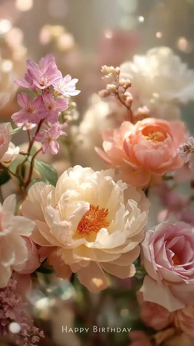 Pastel Floral Watercolor Background Midjourney提示词