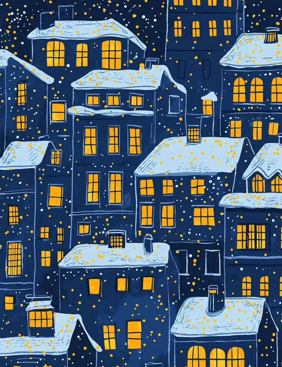Christmas Patterned Windows Midjourney提示词