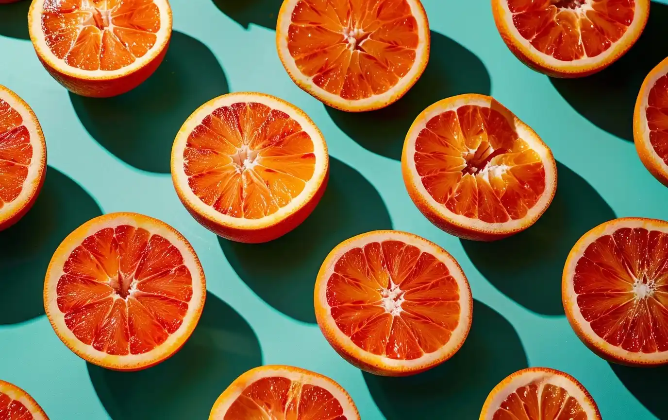 Orange Slice Pattern Magazine Midjourney提示词