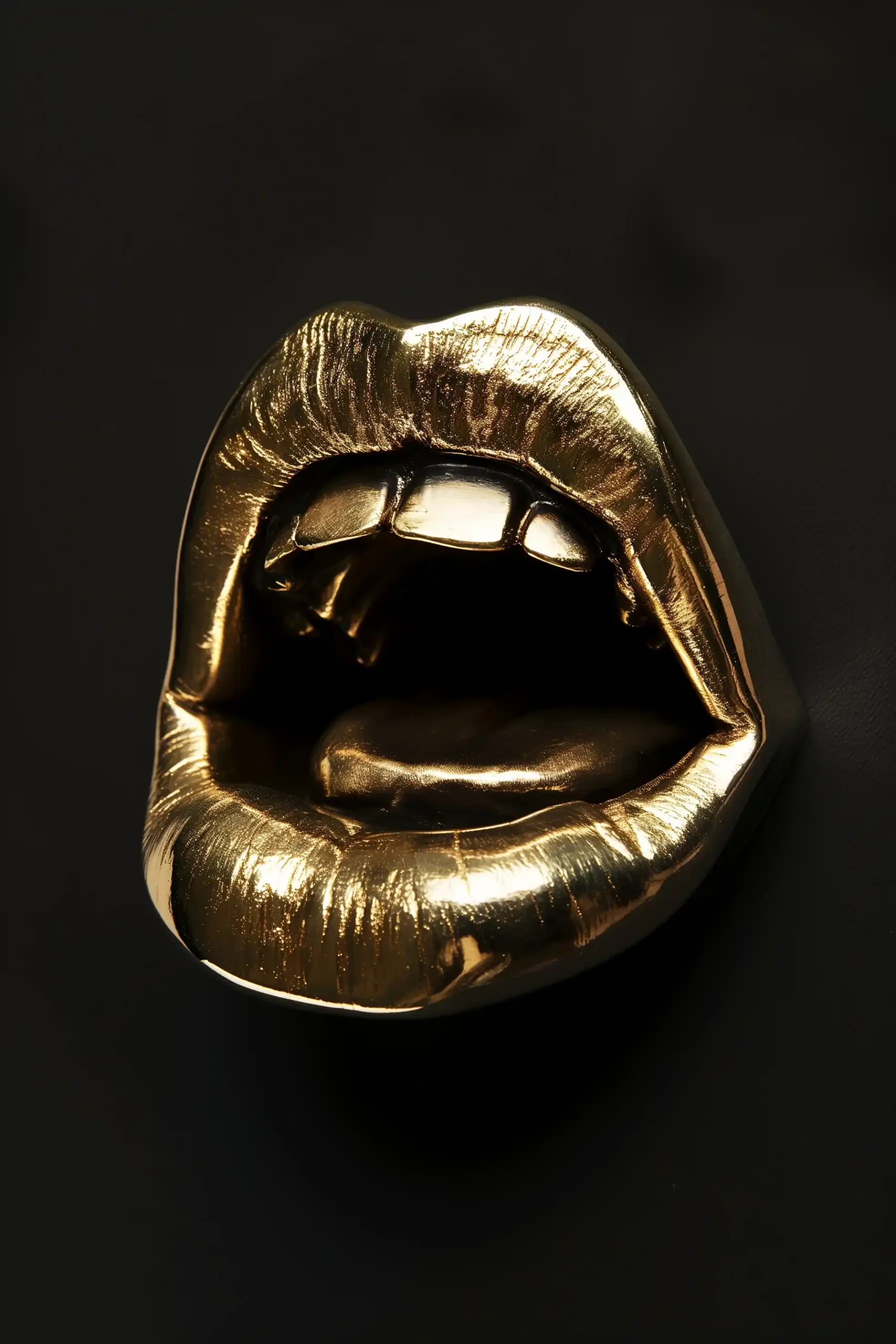 Brass Mouth on Black Midjourney提示词