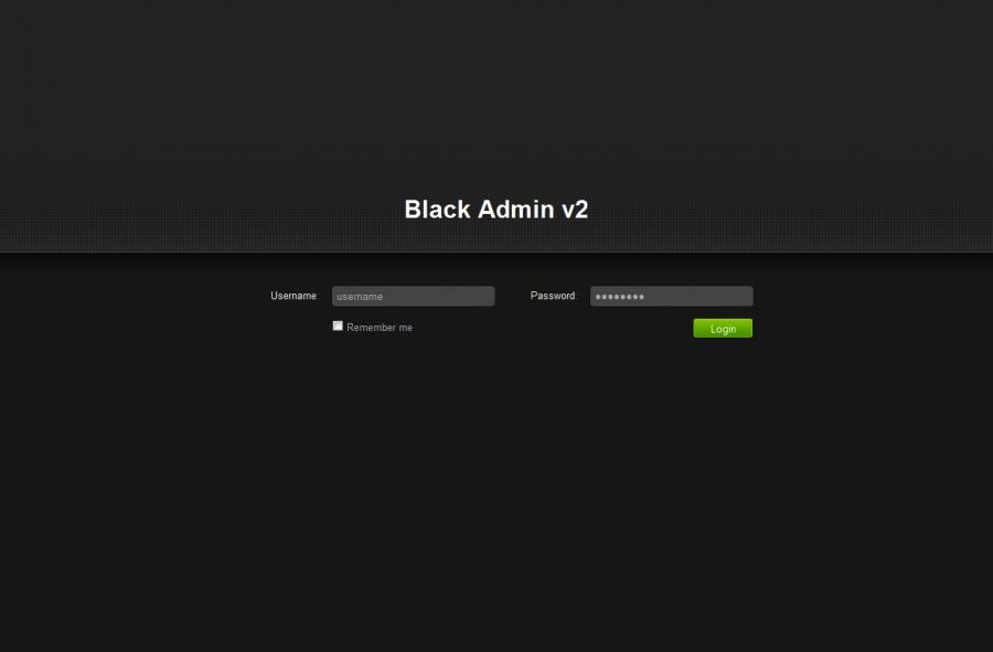 超酷后台模板Black Admin v2