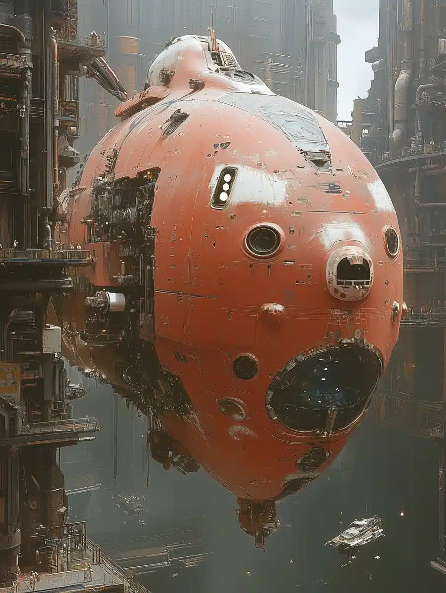 Titanic Starship in 3D Midjourney提示词