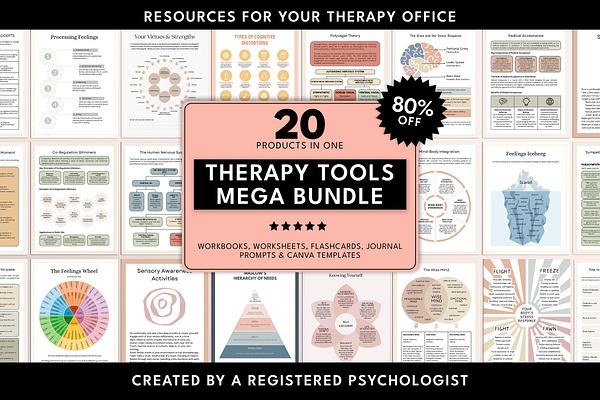 Therapy Tools Canva Template Bundle