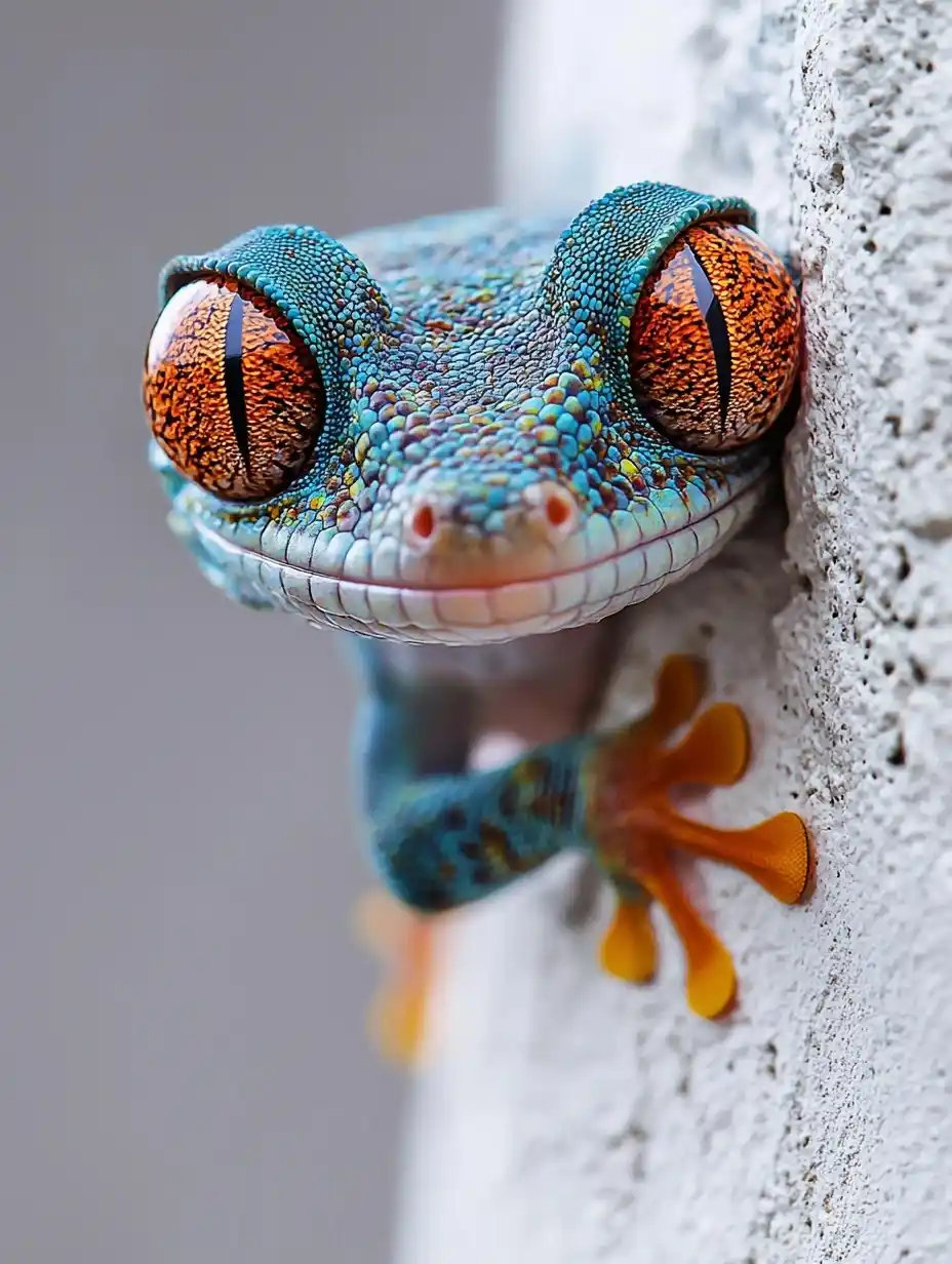 Macro Gecko Photography Midjourney提示词