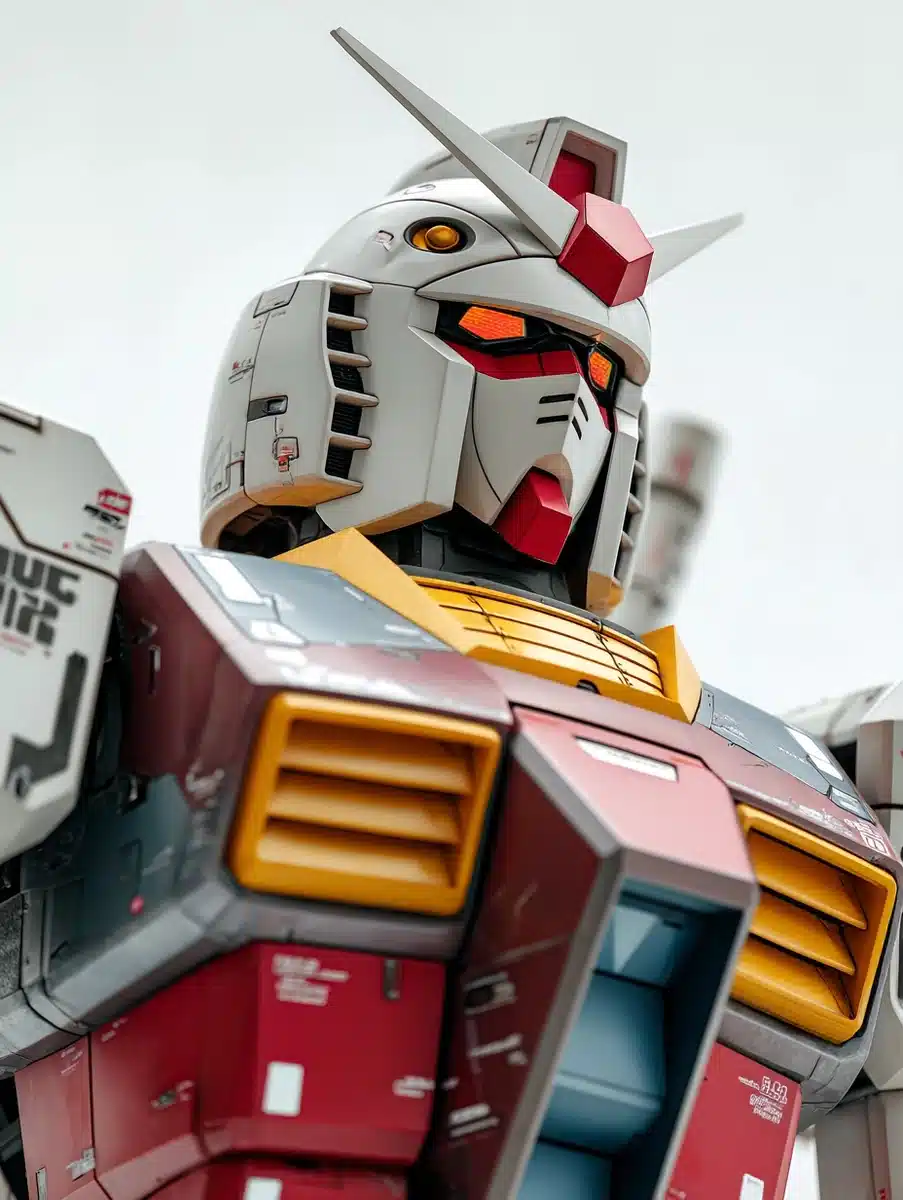 High-Resolution Gundam Portrait Midjourney提示词