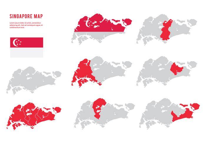 新加坡地图集合