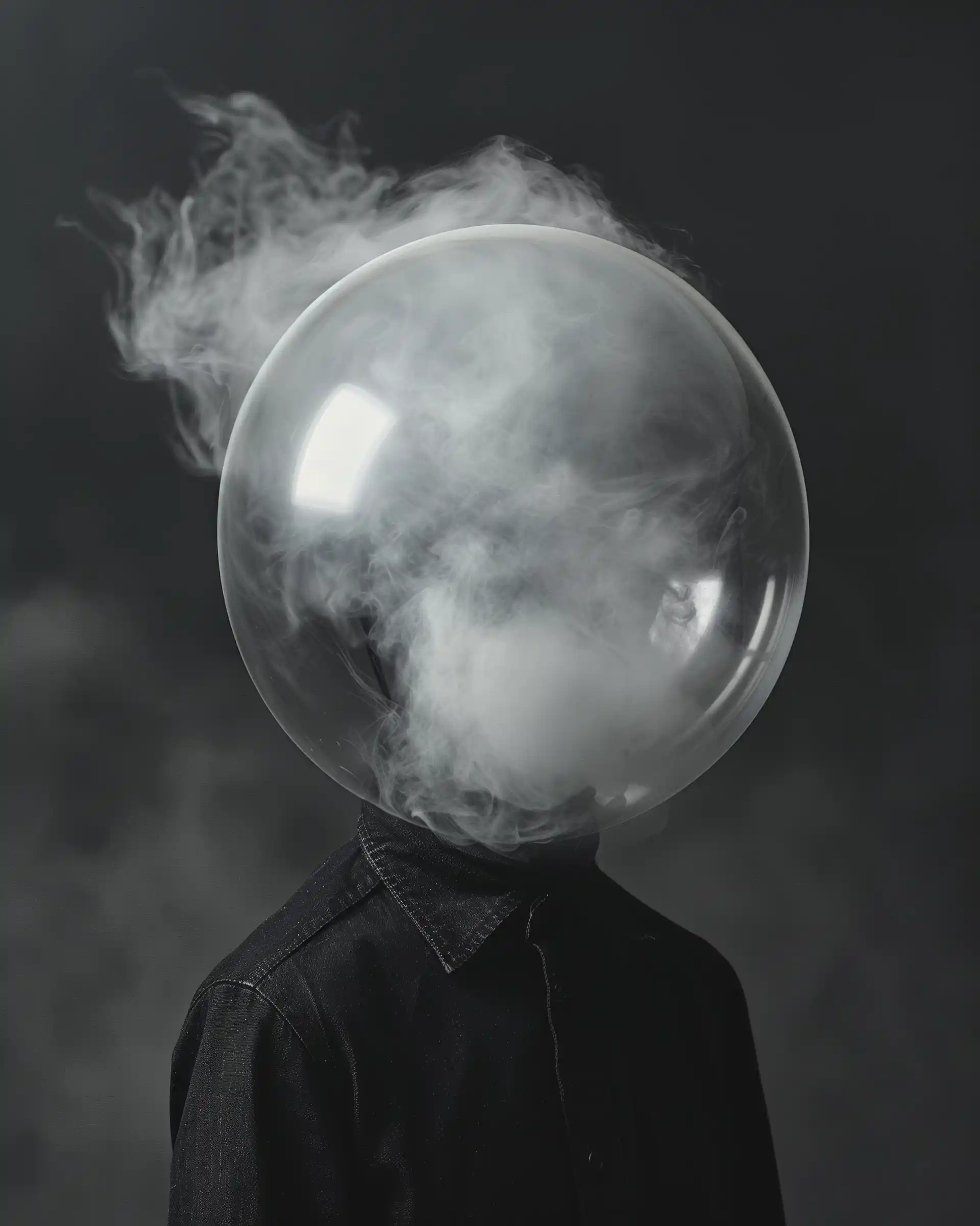 Surreal Punk Sphere Portrait Midjourney提示词