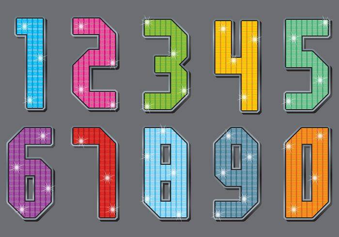 Strass数字矢量