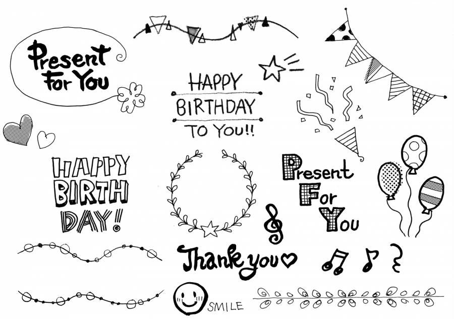 happy birthday 英字