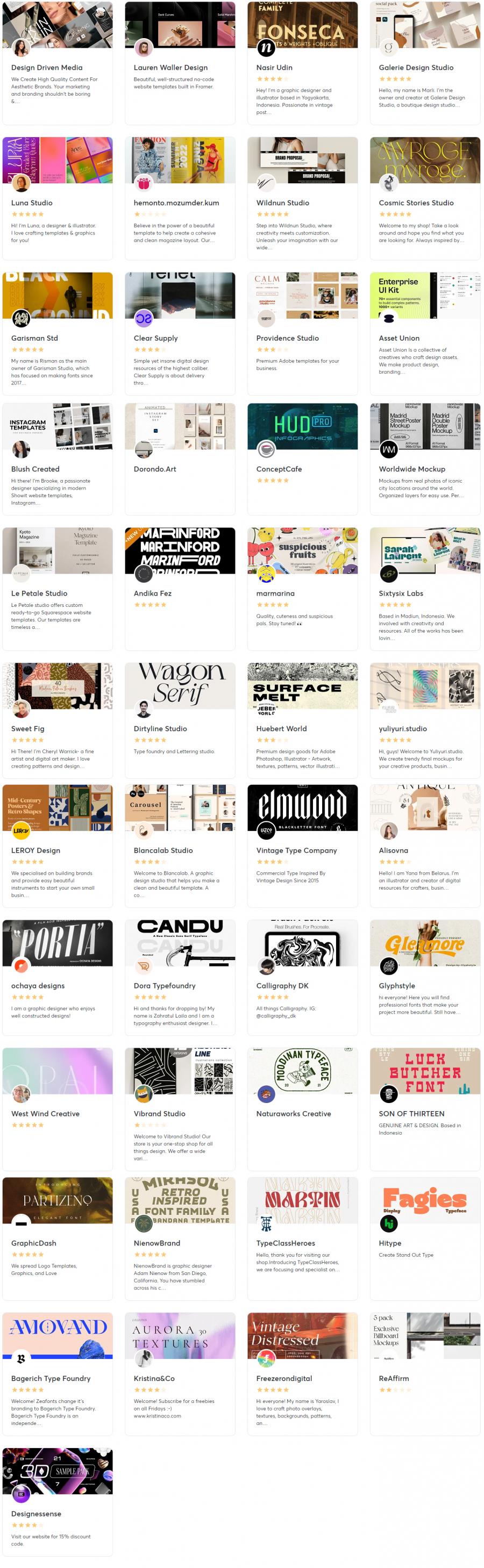 2023年的9月creativemarket.com网站分享价值高达 1000 美元的素材资源打包下载