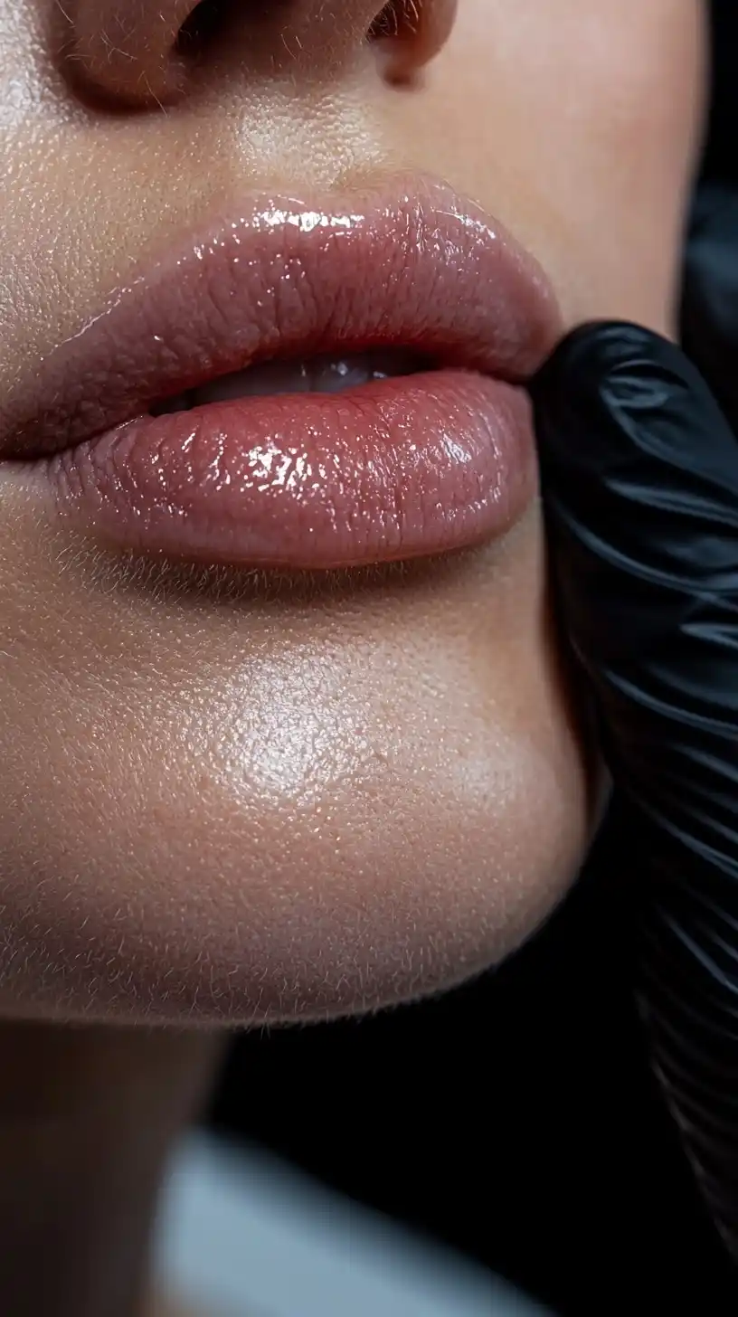 Cosmetic Procedure Close-Up Midjourney提示词