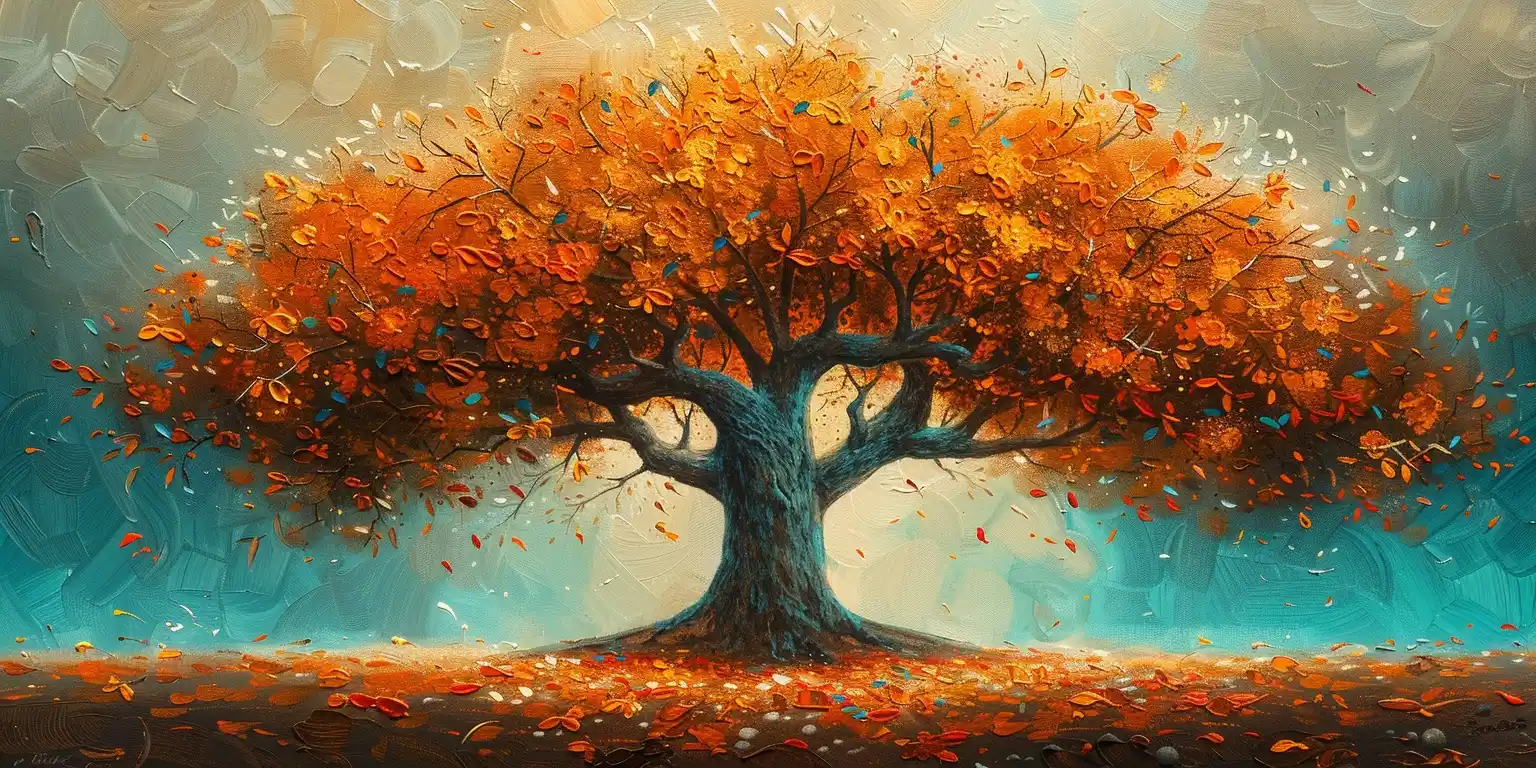 Orange Tree in Oil Midjourney 提示词生成效果