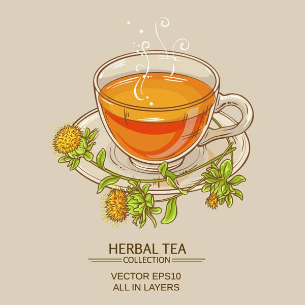 彩绘花草茶