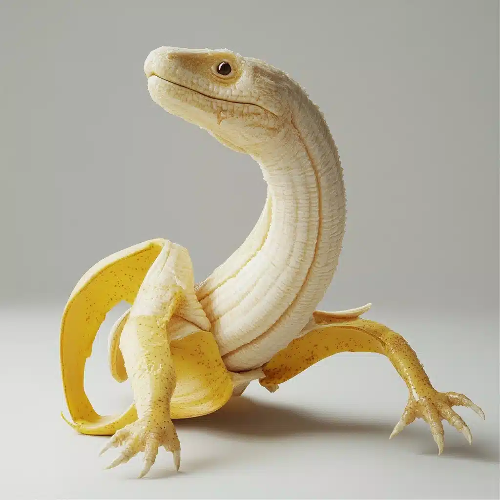 Reptile Banana Product Shot Midjourney提示词