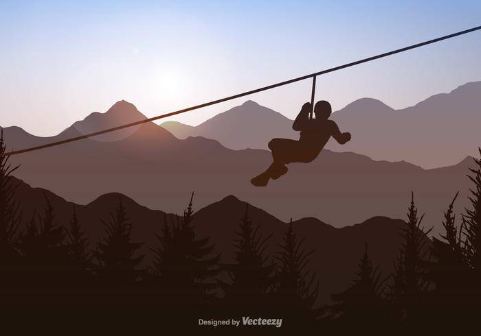 免费矢量Zipline背景