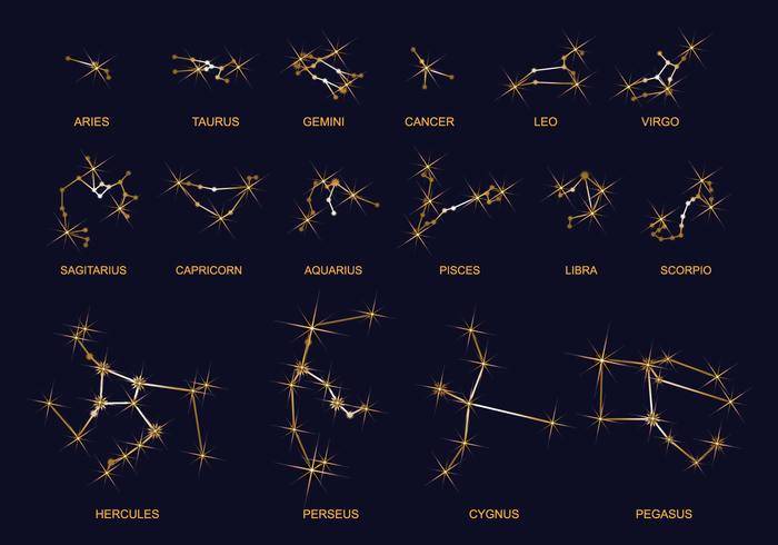 星座矢量图形