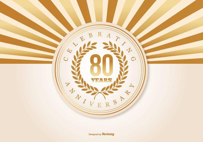 第80周年例证