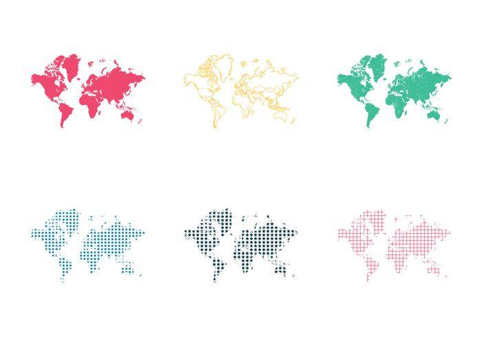免费的世界地图矢量图