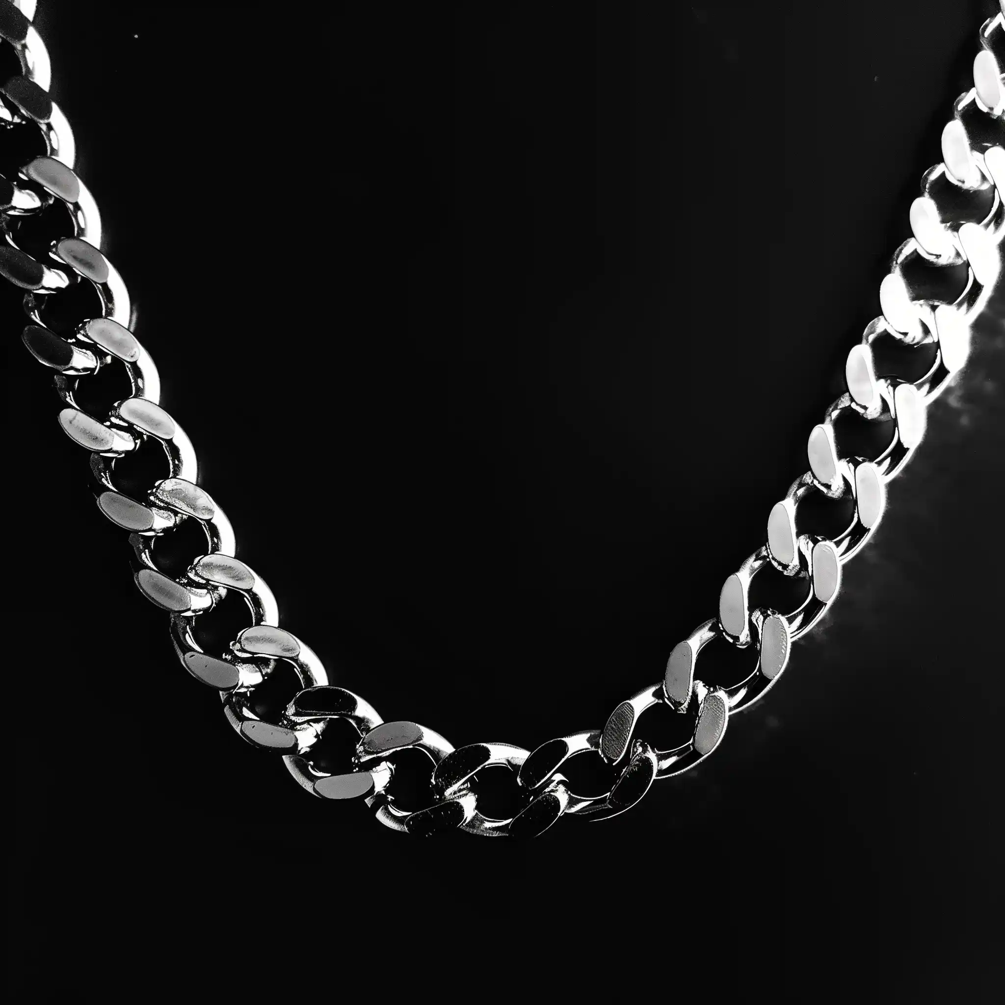 Thermogram Chain on Black Midjourney提示词