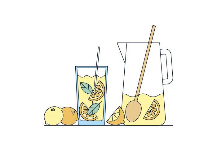 免费柠檬水矢量