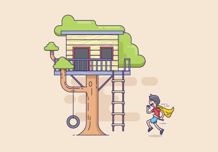 免费树上的插图